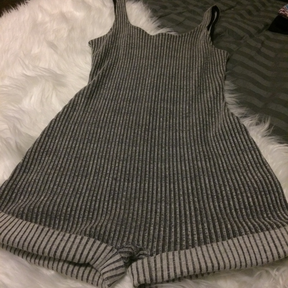 BDG urban outfitters Grey stripe romper